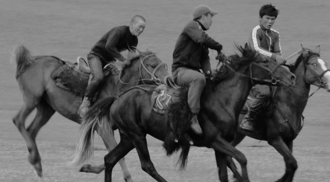 Bouzkachi au jailoo de Saralasaz.